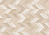 Пробковый пол Corkstyle Chevron Chevron Crème Chevron Crème 10x305x1230 Замковое - 0