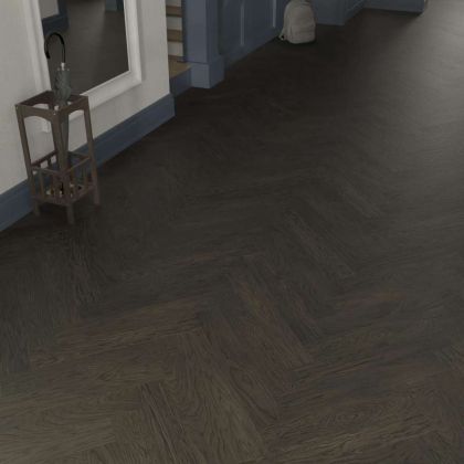 Паркет ёлка Esta Parket Herringbone Nova 14510 Oak HB Nova Elite Lava Grey - Фото 3