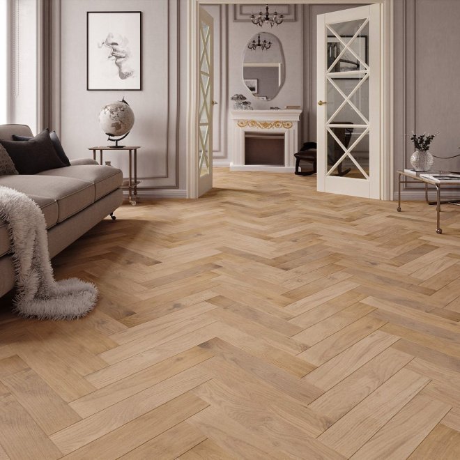 Паркет ёлка Gran Parte Венгерская ёлка 011 Дольче Дольче 15х110х550 - фото 2