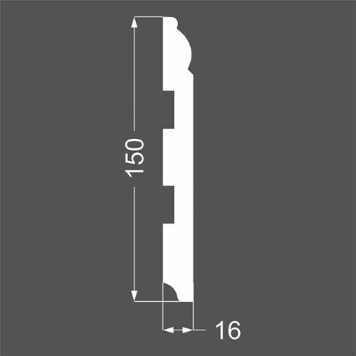 Плинтус Ликорн МДФ Грунтованный Р 4.150.16
