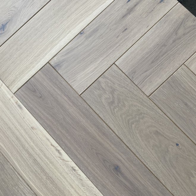 Паркет TarWood Венгерская елка Дуб Сатин Дуб Сатин 14х100х600 Натур - фото 2