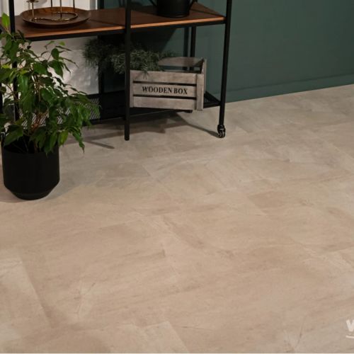 Кварц виниловый ламинат Vinilam Ceramo Stone 71615 Бетон Белый