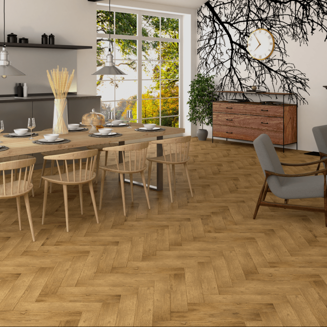 Паркет ёлка Gran Parte Венгерская ёлка 012 Амбра Амбра 15х110х550 - фото 3