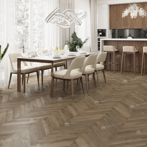 Кварц виниловый ламинат Alpine Floor Chevron Alpine ECO 18-4 Дуб Насыщенный