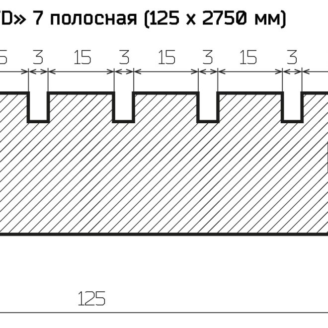 Стеновые панели Finitura Dekor шпонированные FD 7-полосная дуб - фото 9