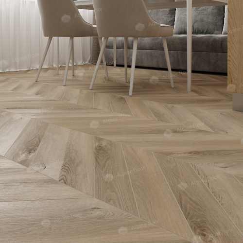 Кварц виниловый ламинат Alpine Floor Chevron Alpine LVT ECO 20-6 Дуб Синистра