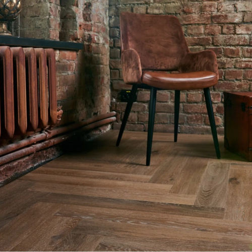 Кварц виниловый ламинат Vinilam Parquet Herringbone IS11199 Паркет Венецианский