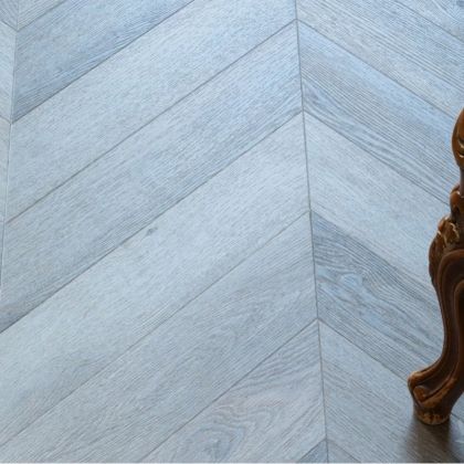 Кварц виниловый ламинат Vinilam Parquet Chevron Glue RI444515CL4 Шеврон Легран клеевой - Фото 1