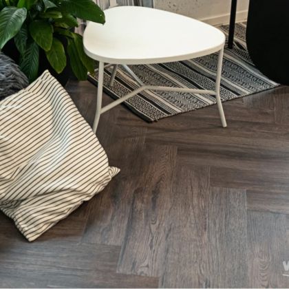 Кварц виниловый ламинат Vinilam Parquet Herringbone IS11211 Паркет Донателло - Фото 4