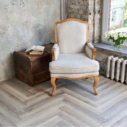 Кварц виниловый ламинат Vinilam Parquet Herringbone Glue GD11122 Паркет Эрмитаж клеевой - Фото 2