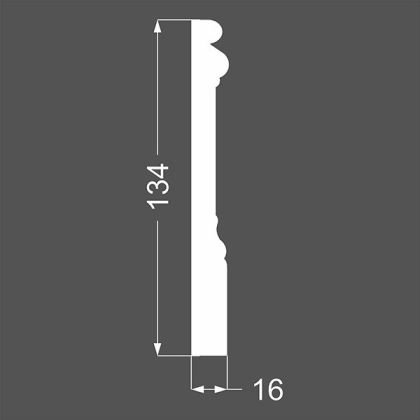 Плинтус Ликорн МДФ Грунтованный Р 15.134.16 - Фото 2