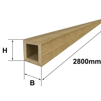 Finitura Dekor 4-х сторонний шпонированный Дуб 40х40х2800 С покрытием