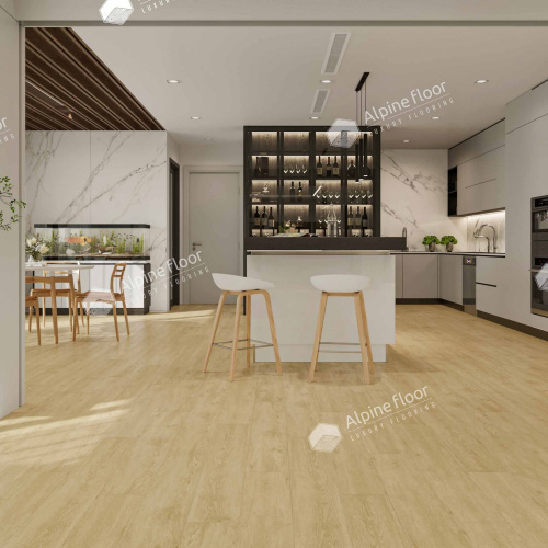 Кварц виниловый ламинат Alpine Floor Easy Line LVT ЕСО 3-23 Дуб Кремовый