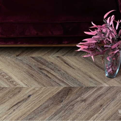 Кварц виниловый ламинат Vinilam Parquet Chevron I107516 Шеврон Лувр