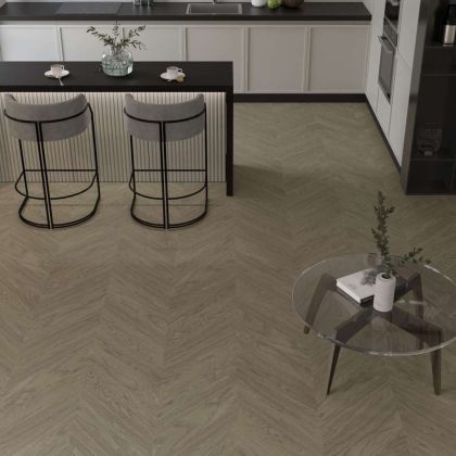 Паркет ёлка Esta Parket Chevron Nova 15503 Oak CH Nova Elite Sandstone - Фото 3