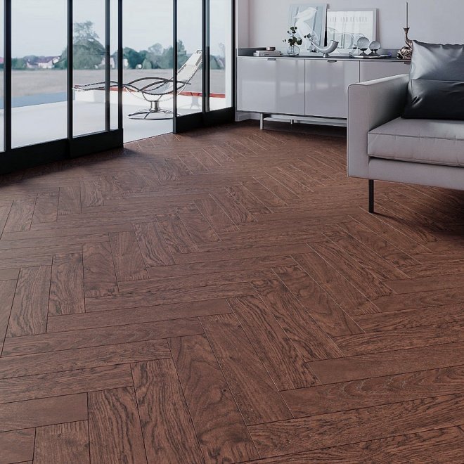 Паркет ёлка Gran Parte Венгерская ёлка 030 Элеганте Элеганте 15х110х550 - фото 1