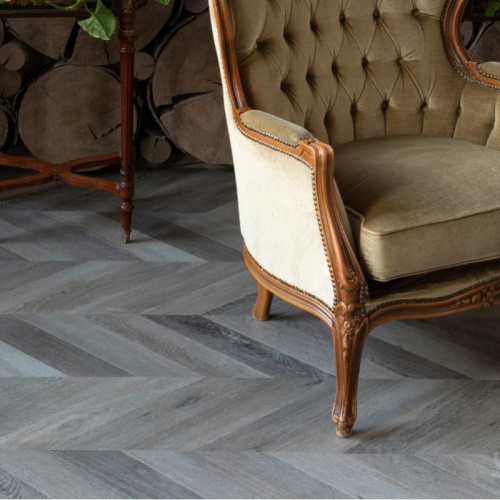 Кварц виниловый ламинат Vinilam Parquet Chevron RI444515CL4 Шеврон Легран