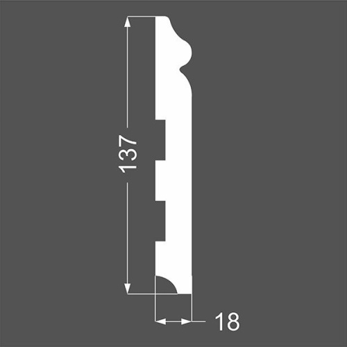 Плинтус Ликорн МДФ Грунтованный Р 8.137.18