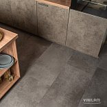 Кварц виниловый ламинат Vinilam Ceramo Stone Glue 71610 Цемент Cтальной клеевой
 - 1