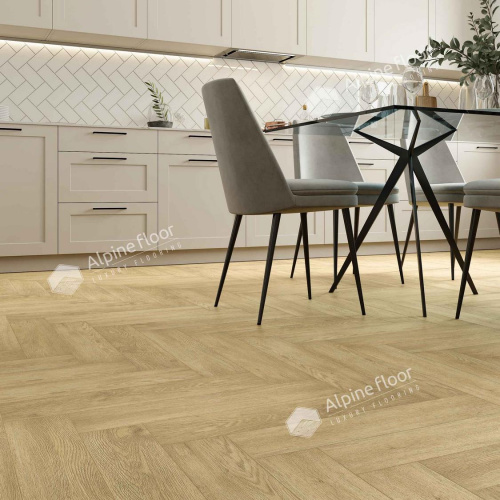 Кварц виниловый ламинат Alpine Floor Parquet Premium ECO 19-3 Дуб Ваниль Селект