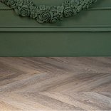 Кварц виниловый ламинат Vinilam Parquet Chevron Glue RI153616CL4 Шеврон Шампань клеевой - 6