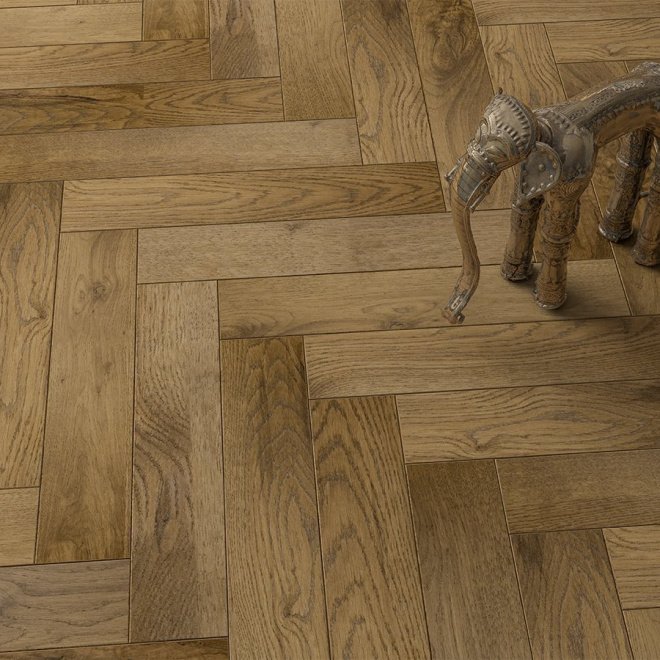 Паркет ёлка Gran Parte Венгерская ёлка 012 Амбра Амбра 15х150х600 - фото 1