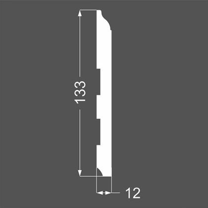 Плинтус Ликорн МДФ Грунтованный Р 18.133.12 - Фото 2
