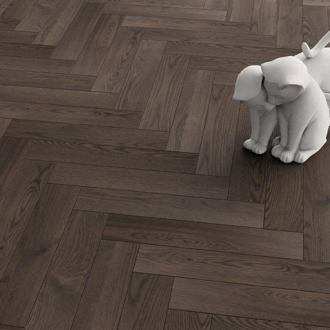 Паркет ёлка Gran Parte Венгерская ёлка 020 Мокачино Мокачино 15х150х600 - фото 3