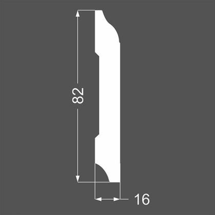Плинтус Ликорн МДФ Грунтованный Р 18.82.12 - Фото 2