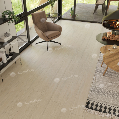 Кварц виниловый ламинат Alpine Floor Easy Line LVT ЕСО 3-14 Дуб Снежный