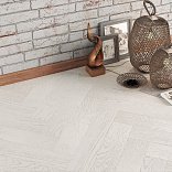 Паркет ёлка Gran Parte Венгерская ёлка 018 Бианко Бианко 15х110х550 - 2