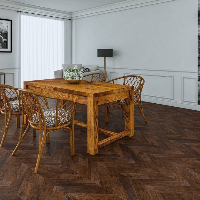 Паркет ёлка Gran Parte Французская ёлка 021 Венеция Венеция 15х110х460 - фото 4