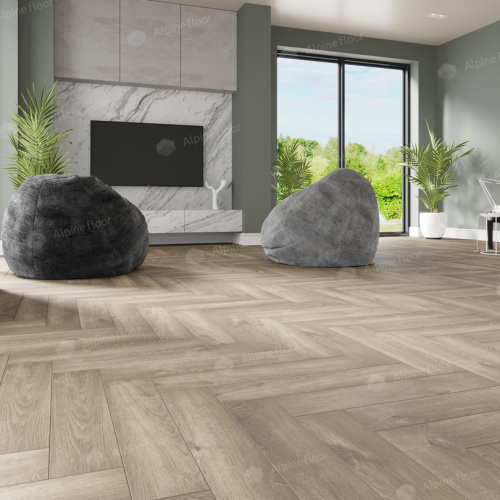 Кварц виниловый ламинат Alpine Floor Parquet Light ЕСО 13-5 Дуб Натуральный Отбеленный