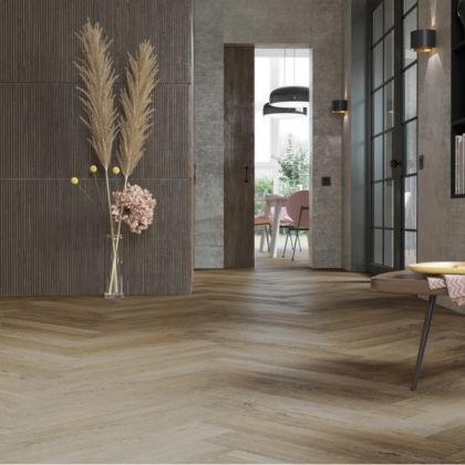 Кварц виниловый ламинат Vinilam Parquet Herringbone Glue GD11377 Паркет Тусон клеевой - Фото 2