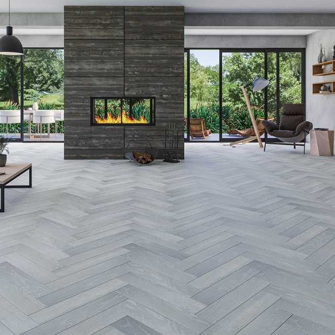 Паркет ёлка Gran Parte Венгерская ёлка 017 Желато Желато 15х150х600 - фото 5