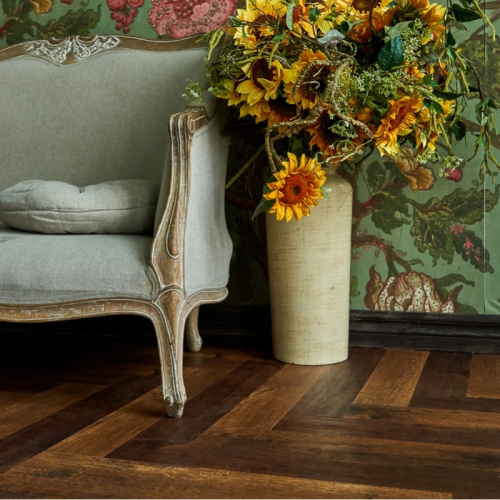 Кварц виниловый ламинат Vinilam Parquet Herringbone IS11155 Паркет Парижский