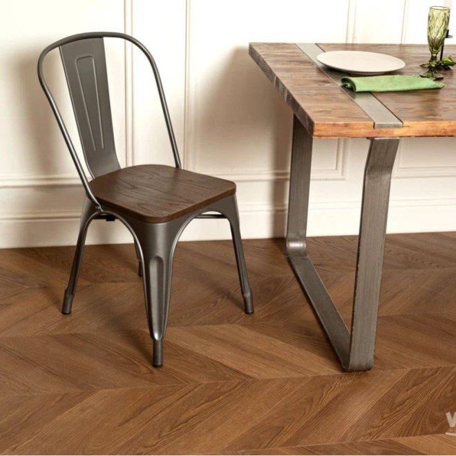 Кварц виниловый ламинат Vinilam Parquet Chevron Glue I1651102 Шеврон Плезир клеевой - фото 2