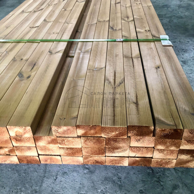 Террасная доска  Термососна прямой планкен - фото 3