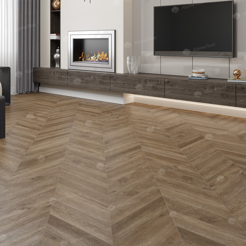 Кварц виниловый ламинат Alpine Floor Chevron Alpine LVT ECO 20-5 Макадамия