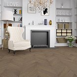 Паркет ёлка Gran Parte Французская ёлка 004 Мокка Мокка 15х110х460 - 