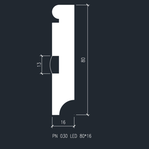 Плинтус Evrowood Evrowood PN 030 led