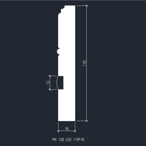 Плинтус Evrowood Evrowood PN 120 led