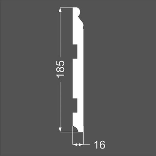 Плинтус Ликорн МДФ Грунтованный Р 19.185.16