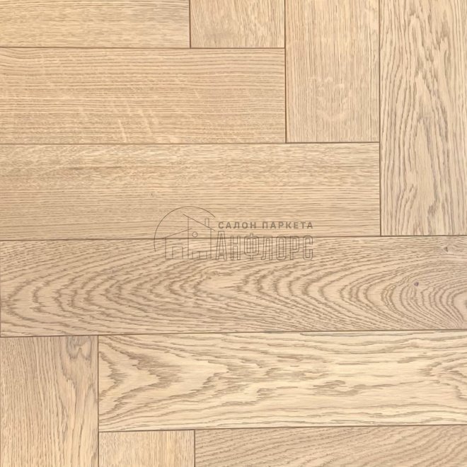 Паркет ёлка Brinel Английская ёлка Дуб Soprano Дуб Soprano 15х100х600 Рустик - фото 1