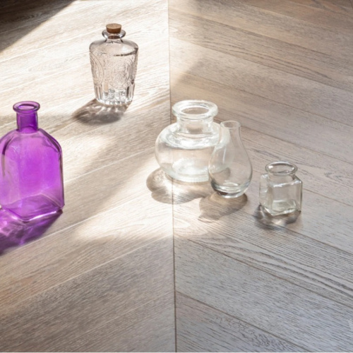 Кварц виниловый ламинат Vinilam Parquet Chevron RI153616CL4 Шеврон Шампань