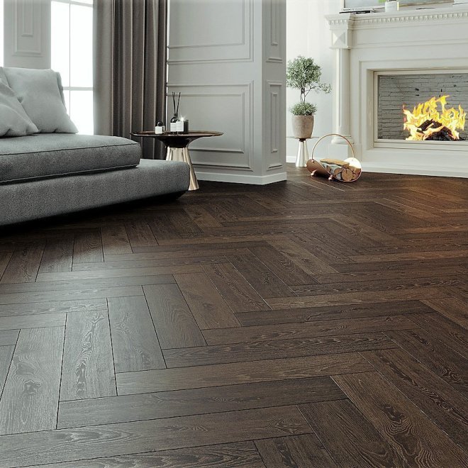 Паркет ёлка Gran Parte Венгерская ёлка 033 Феличе Феличе 15х150х600 - фото 1