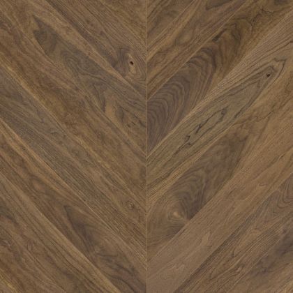 Паркет ёлка Esta Parket Chevron 35002 Walnut Chevron AB Extra Matt - Фото 1