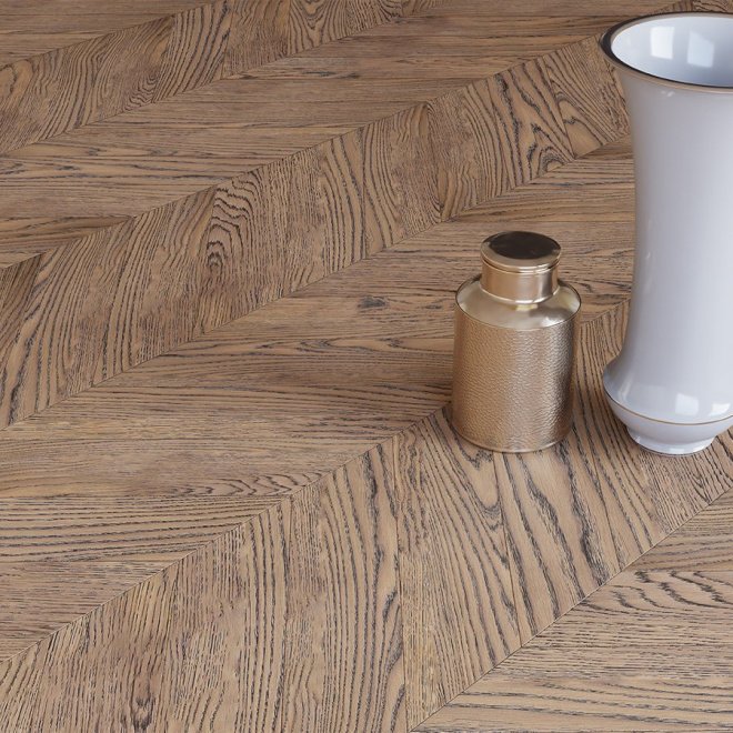 Паркет ёлка Gran Parte Французская ёлка 015 Белло Белло 15х110х460 - фото 1