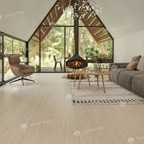 Кварц виниловый ламинат Alpine Floor Easy Line LVT ЕСО 3-14 Дуб Снежный