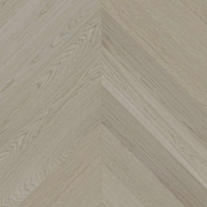 Паркет ёлка Esta Parket Chevron Nova 15506 Oak CH Nova Elite Pearl - Фото 1